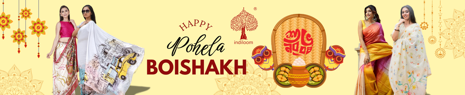 Celebrate Poila Baisakh in Style: Indiloom's Artistry & Best Wishes