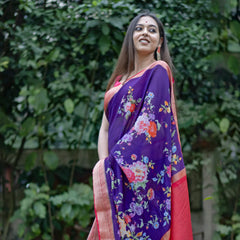 Blue Floral Elegance