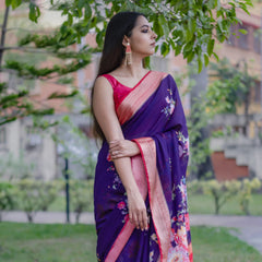 Blue Floral Elegance