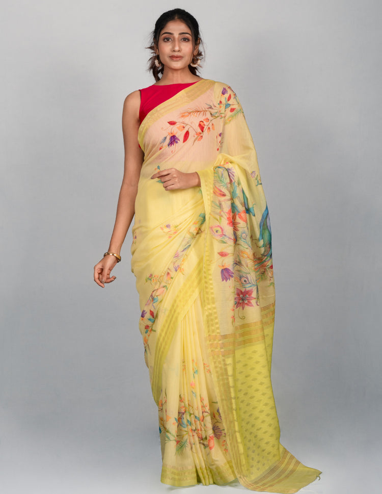 The Lemon Zest Saree
