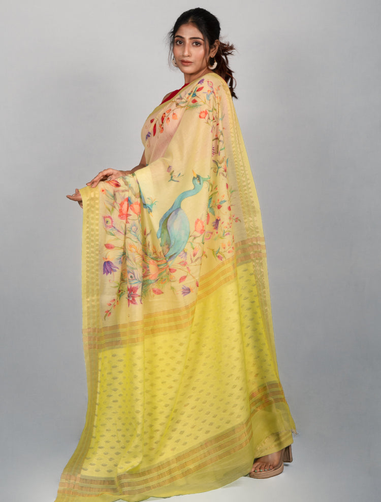 The Lemon Zest Saree