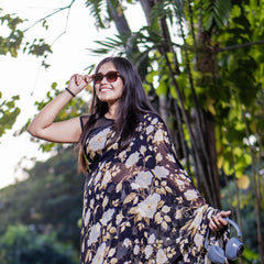 Black Floral Elegance