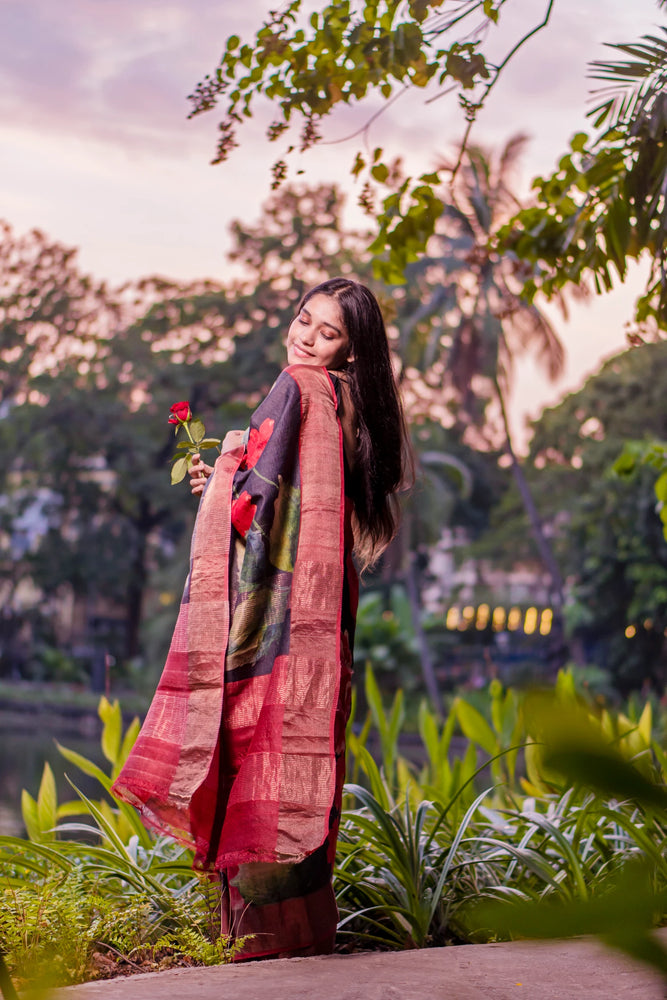 Rose Red Floral Bliss