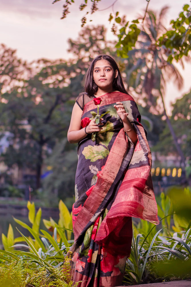 Rose Red Floral Bliss