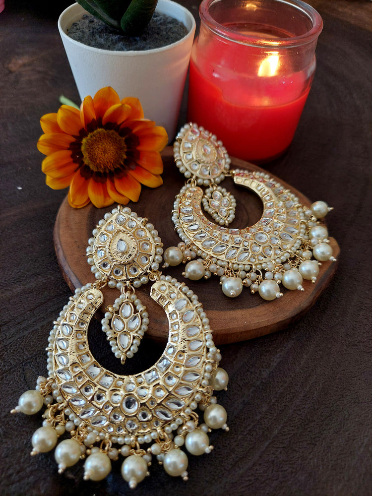 White Beaded Kundan Jewel