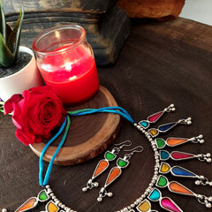 Multi colored Tribal Neckpiece
