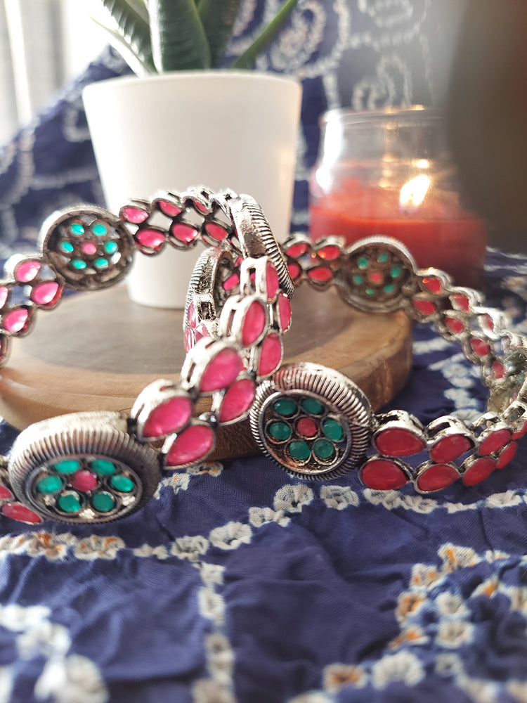 Multicolored bangles