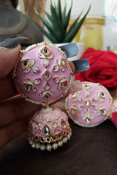 Round pastel Jhumka