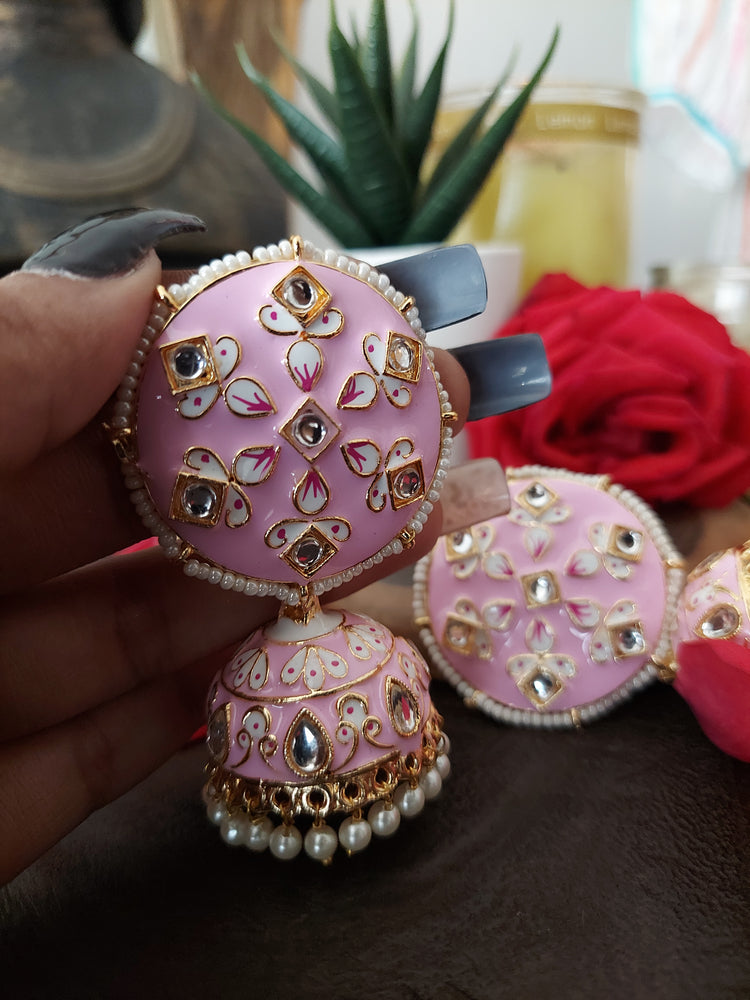 Round pastel Jhumka