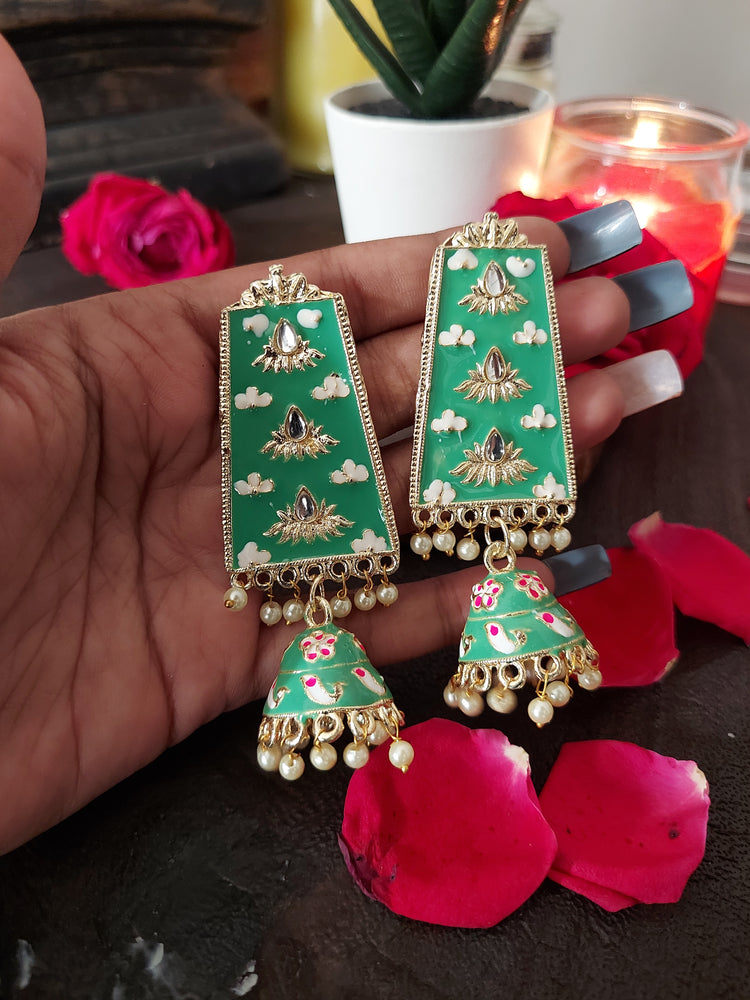 Pastel green Jhumka