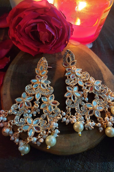 Layered kundan jhumka