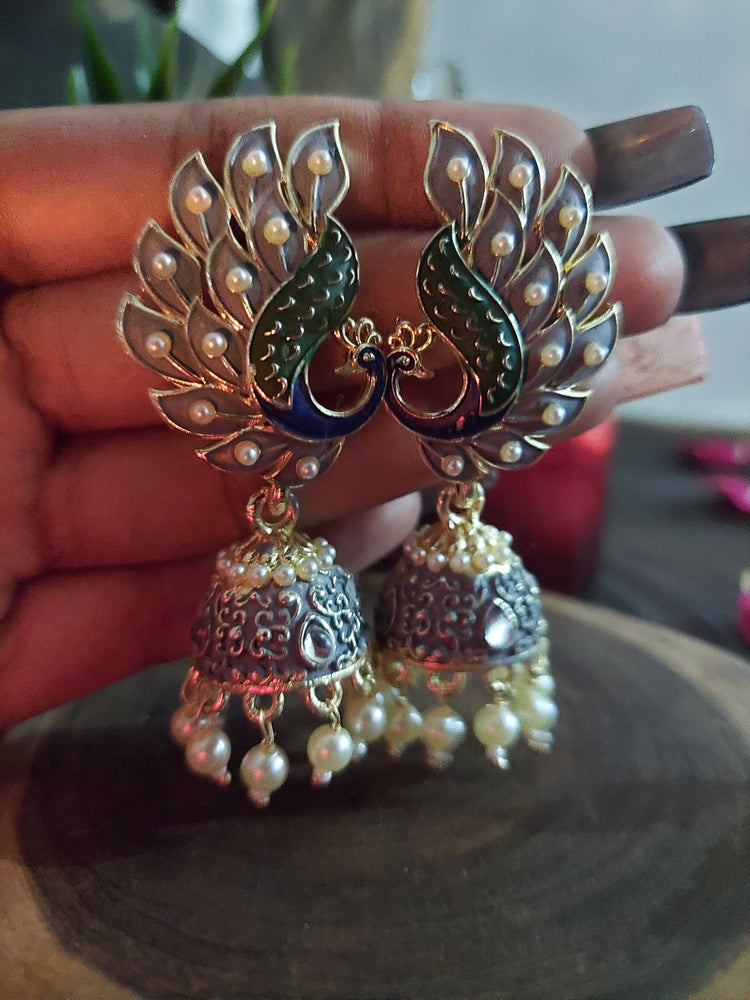 Peacock jhumka