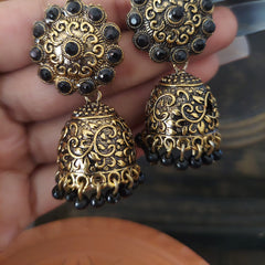 Black antique jhumka