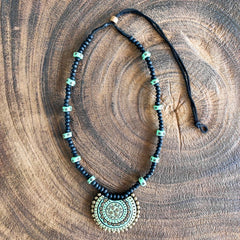 Terracotta pendant Necklace