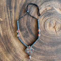 Terracotta pendant Necklace