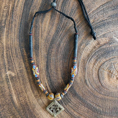 Terracotta & Dokra pendant Necklace