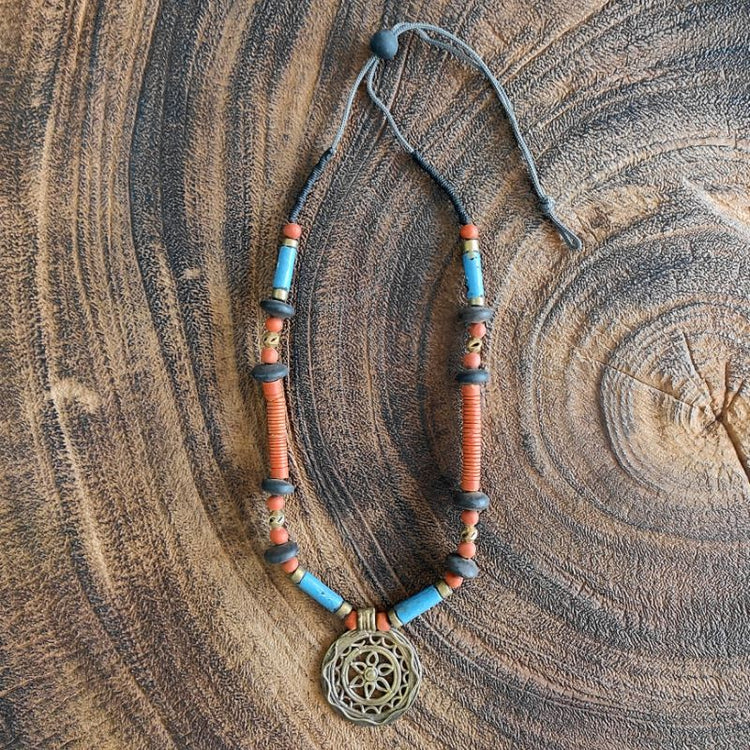 Terracotta & Dokra pendant Necklace (Copy)