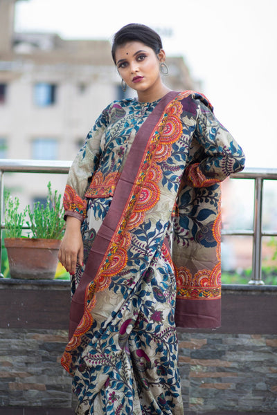 Aampan - Tussar Silk Saree