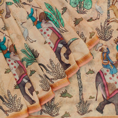 Natural Cotton Zari Saree